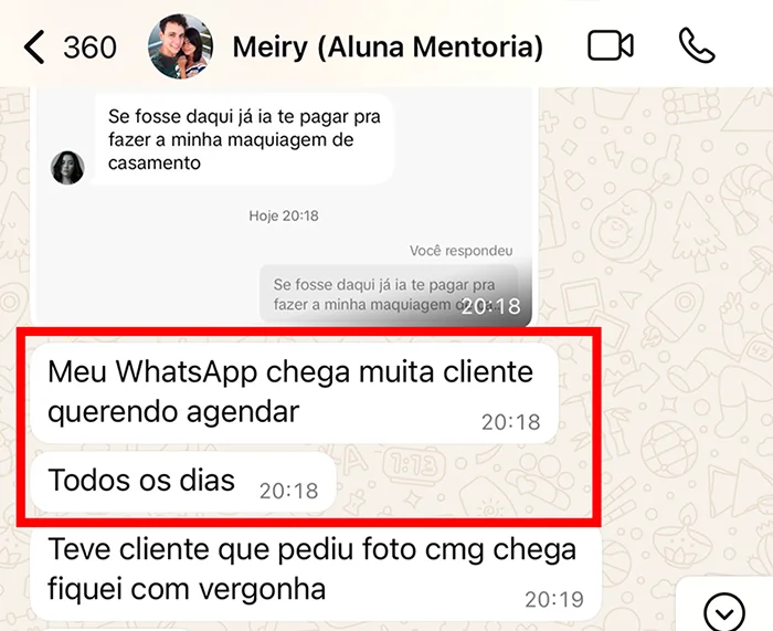1 - MEIRY FALANDO QUE TEM CLIENTES